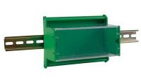 optional DIN rail enclosure: B8006 (Note: cut out the USB connector)